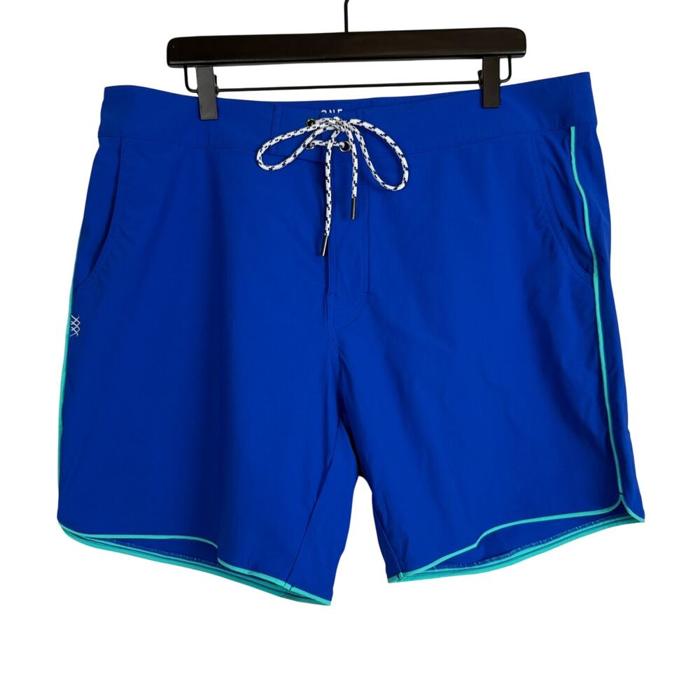 Rhone Mens 7” Board Shorts Swim Royal Blue - 38